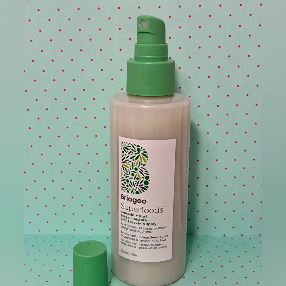 Briogeo Superfoods Avocado Kiwi Mega Moisture 3-in-1 Leave-In Spray Full Sz New